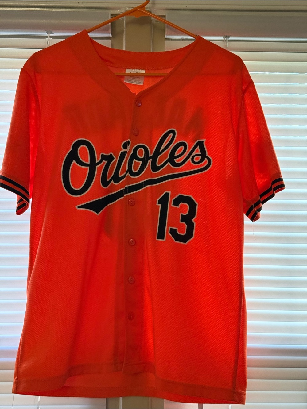 Youth XL Orioles Manny Machado #13 Orange Jersey